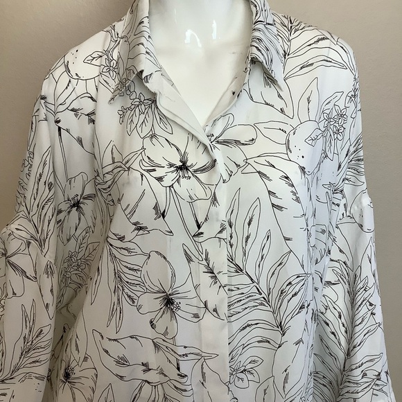 Punt Roma Fruit Floral Print Button-Up Shirt Dress - Picture 5 of 7